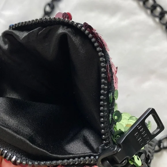 Steve Madden Sequin & Chain Belt Bag Med/Lrg New - Picture 5 of 5